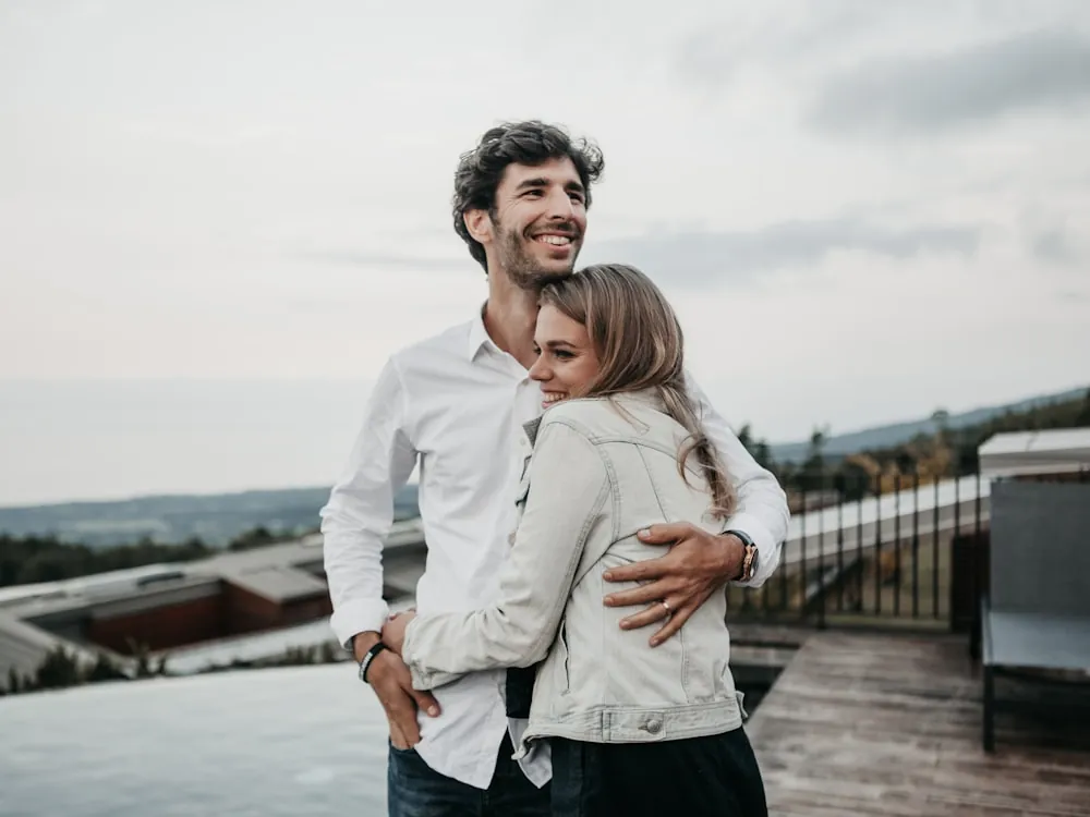 A couple building a stronger relationship